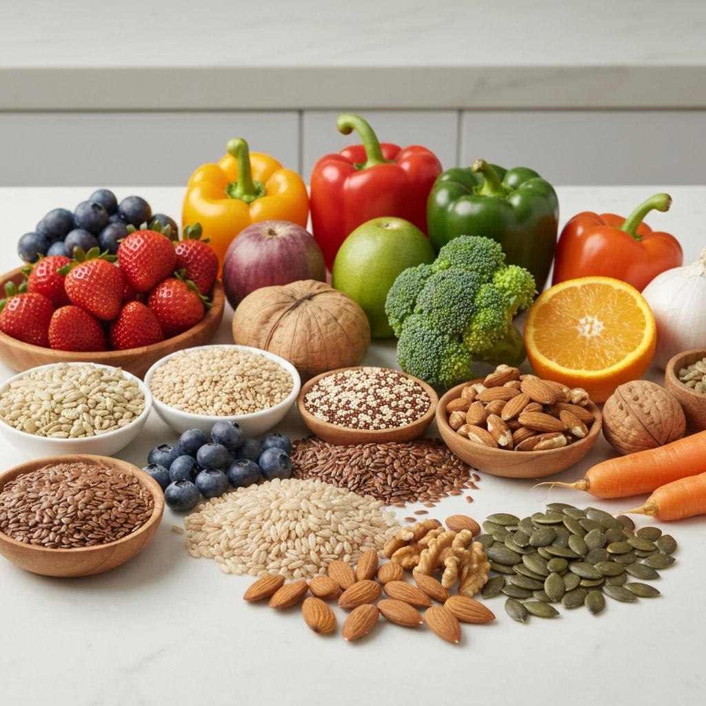 Variété d'aliments naturels